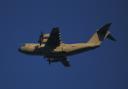RAF Airbus A400M Atlas plane spotted flying low over Eastleigh on return to RAF Brize Norton