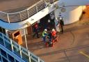 A British passenger aboard a cruise ship heading for Southampton was airlifted to hospital by the Spanish coastguard last week