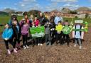 Elson tree planting primary children and Gosport councillors
