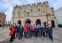 STGA and See Southampton guides by the city's Bargate