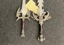 Two swords seized by police after drugs raid