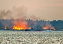 Forest fire in Calshot