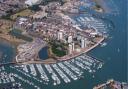 An aerial view over Gosport