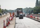 Crews working on the M27 resurfacing