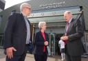 Health minister Karin Smyth meets Peter Johnson and Gareth Griffiths at University Hospitals Southampton