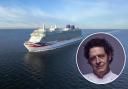 P&O cruise ship. Insert: Marco Pierre White