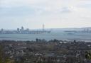 View of Gosport looking towards the Spinnaker tower.
