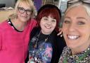 L to R Lesley Taylor, Sarah Peters, Laura Day