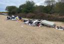 Heap of rubbish left in New Forest