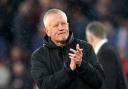 Sheffield United manager Chris Wilder applauds the fans (Ian Hodgson/PA)
