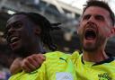 Saints celebrate as they score in added time of their 1-1 draw at West Ham