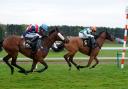 Soleil D’arizona (right) wins for the Skeltons at Haydock (Ian Hodgson/PA)