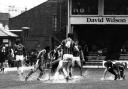 (Leicester v Saints 15/10/83) A picture which sums up Saturday's mayhem...Danny Wallace splashes it out with Tommy Williams, while Ian Baird scrambles to his feet after taking a fall.