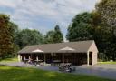 Artist's impression of the proposed shelter at Manor Farm Country Park. Image: Hampshire County Council