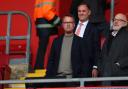 Saints technical director Johannes Spors pictured alongside director of football operations Mark Bitcon
