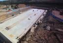 Work on junction 10 of M27