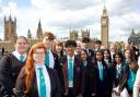 Students from Oasis Academy Lord's Hill, Southampton in Parliament