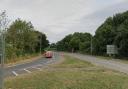 The crash between a white BMW motorcycle and a white Citreon van happened at around 10.30am yesterday on the A36 near Shelley Lane