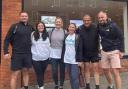 (Left - Right) James Mott, Michelle Keast, Haley Prescott, Emily Medland, Giles Muddle, Jon Lacey
