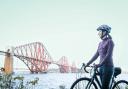 Lauren on her bike in Edinburgh
