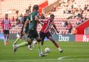 ROMEO AKACHUKWU of Southampton during the Under 21’s Premier League Cup match between Southampton FC and Brentford at St Marys on May 1, 2025 in Southampton, England. (Photo by Craig Hobbs/Southampton)