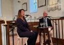 Caroline Nokes MP and Bruce Parker, former anchorman of BBC South Today.