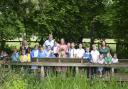 Children and staff from Nursling Church of England Primary School