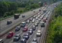 All emergency services rushed to the M27 after a two vehicle crash that closed two lanes before rush hour at 3.14pm.