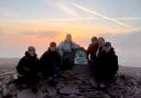 The team atop Pen y Fan