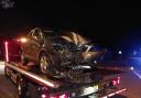 Police arrested the driver after the crash