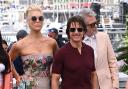 Tom Cruise (centre), Hannah Waddingham (left) and director Christopher McQuarrie (right) at Cannes (Doug Peters/PA)