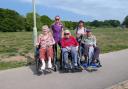 The residents walked, ran and wheeled their way around a 1km circuit