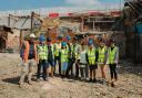 The Osborne View team and residents breaking ground at the construction site. L-R: Michael McArthur, Pamela Charlwood, Graham Luff, Jacek Pacyna, Christine Luff, Martin, Placzek, Steve Young, Lynn Sproson, Val Mckane, Tia Clarke, Abi Leadbeatter.