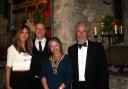 Jon Cuthill and his wife with H&W Rotary President Terri Whitehouse, and Rotarian Ralph Ellis who organised the event