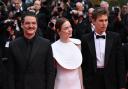 Pedro Pascal, Emma Stone and Austin Butler attend the premiere for Eddington at the 78th Cannes Film Festival in France (Doug Peters/PA)