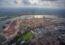 Aerial view of DP World Southampton