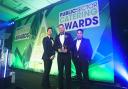 Joe with his trophy at the Armed Forces Caterer of the Year Awards
