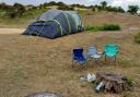 The camper arrived overnight at the Parc Pale car park just outside Lyndhurst