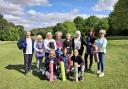 Pilates instructor Andrea Hill (5th from the left), who is hosting a Charity Day in aid of Communicare
