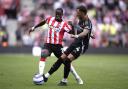 Southampton's Kamaldeen Sulemana (left) and Arsenal's Ben White.