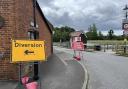 A section of Eling Hill has been closed for repairs, resulting in the partial closure of Eling Toll Bridge too.
