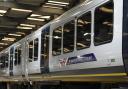 A view of Great British Railways branding on the side of a train carriage at the South Western Railway (SWR) Bournemouth Traincare Depot, in Dorset, ahead of the rail operator being the first to be renationalised under the Labour government's Passenger