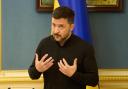 Ukrainian President Volodymyr Zelensky is visiting Berlin (AP)