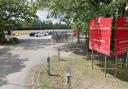 Travellers moved on from Mount Pleasant Playing Fields near Hamble Primary School by police