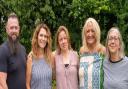 Some of the County Council staff who run the Children and Families Volunteers Service (L-R: Stuart Cooper, Tracey Thorne, Catherine Gobart, Tracie Currie, and Ragan Beale)