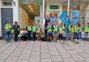 Youngsters don hi-vis vests after eye-care session at Lymington store