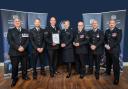 (L-R) Special Constable McSevich, Special Constable Wilson, Special Sergeant Powell, ACC Tara McGovern, Special Sergeant Gladdish, Special Constable, Special Constable Burns
