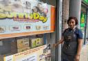 Nnenna Okonkwo , owner of Sunnyday International Foods, days after the front window was smashed