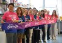 Cancer Research UK’s senior research nurse, Kerry Fitzpatrick (third from left) and her team at Southampton are urging people to join Race for Life and raise money for life-saving research.   