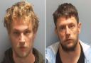 Marc Bache, left, and Andrew Lewis, right, who have been jailed for four and a half years each.